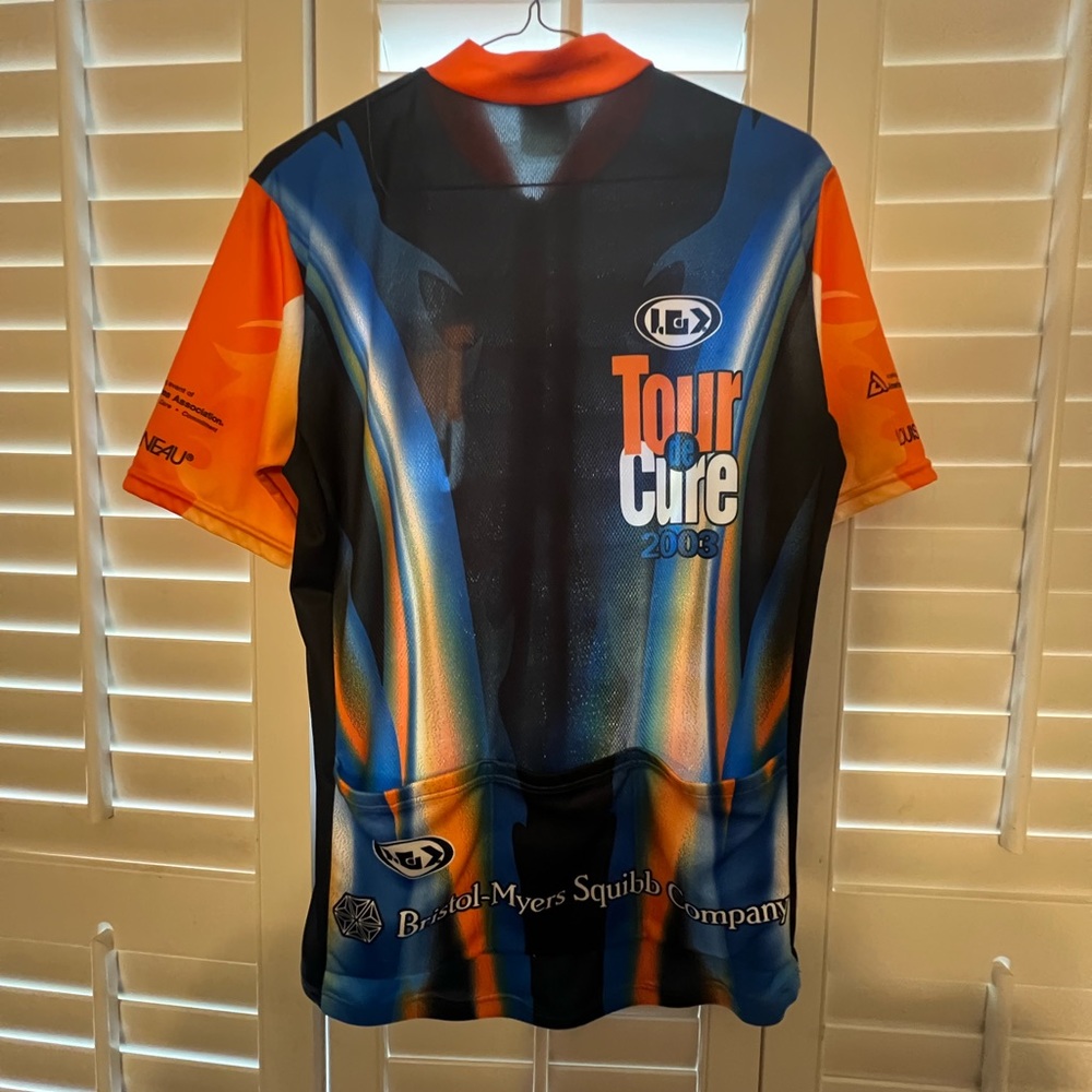 Vintage Tour de Cure Cycling Jersey 2003 Louis Garneau Size Large